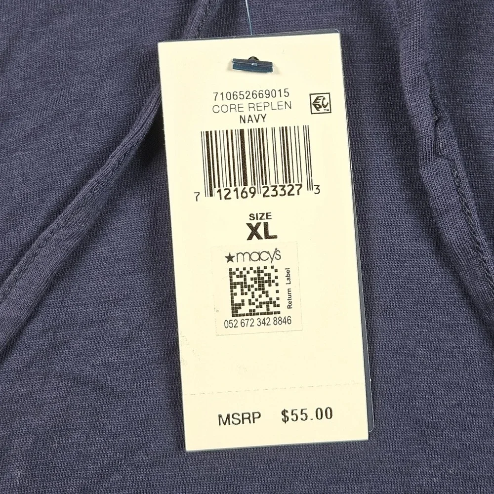 NEW Polo Ralph Lauren Hoodie Mens XL Navy Blue Lightweight Sweatshirt Pony Logo